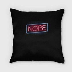 Подушка квадратная Nope - neon, цвет: 3D-принт