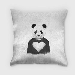 Подушка квадратная Love panda, цвет: 3D-принт