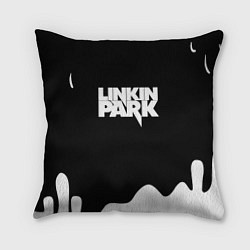 Подушка квадратная Linkin park краска белая
