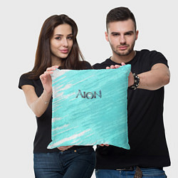Подушка квадратная Aion текстура рпг, цвет: 3D-принт — фото 2