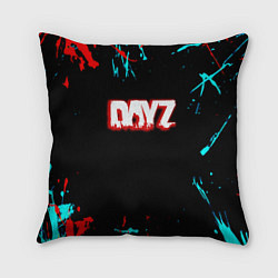 Подушка квадратная DayZ краски, цвет: 3D-принт