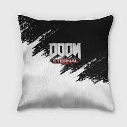 Подушка квадратная Doom eternal белые краски