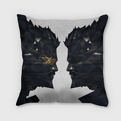 Подушка квадратная Адам Дженсен в отражении deus ex