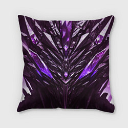 Подушка квадратная Фиолетовые кристаллы и камень