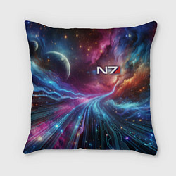 Подушка квадратная Mass Effect - N7
