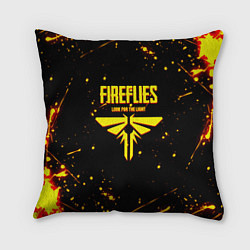 Подушка квадратная Одни из нас огненное лого цикады, цвет: 3D-принт