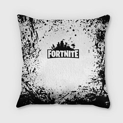 Подушка квадратная Fortnite краски чёрные