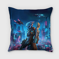Подушка квадратная Mass Effect - ai art, цвет: 3D-принт