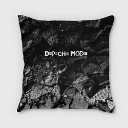 Подушка квадратная Depeche Mode black graphite