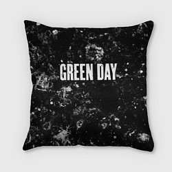 Подушка квадратная Green Day black ice