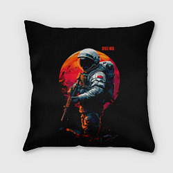 Подушка квадратная Космический воин, цвет: 3D-принт