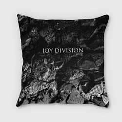 Подушка квадратная Joy Division black graphite