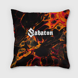 Подушка квадратная Sabaton red lava