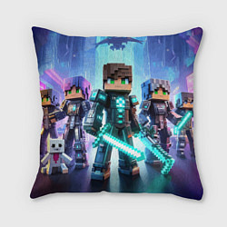 Подушка квадратная Minecraft - characters ai art