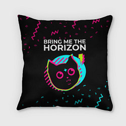 Подушка квадратная Bring Me the Horizon - rock star cat
