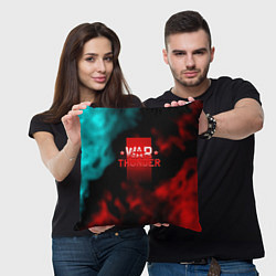 Подушка квадратная Watyhunder online flame, цвет: 3D-принт — фото 2