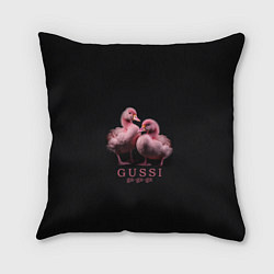 Подушка квадратная Два маленьких гуся: Gussi ga-ga-ga