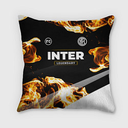Подушка квадратная Inter legendary sport fire