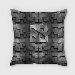 Подушка квадратная Dota - metal texture, цвет: 3D-принт