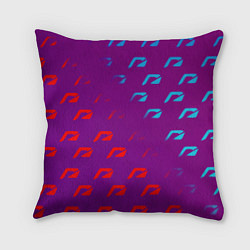 Подушка квадратная НФС лого градиент текстура, цвет: 3D-принт