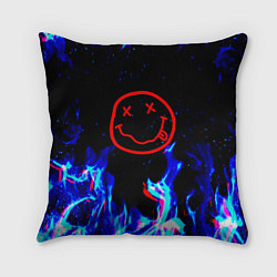 Подушка квадратная Nirvana flame, цвет: 3D-принт