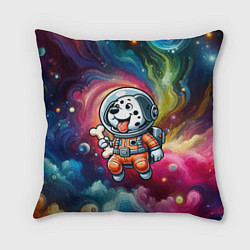 Подушка квадратная Funny dalmatian puppy - ai art, цвет: 3D-принт