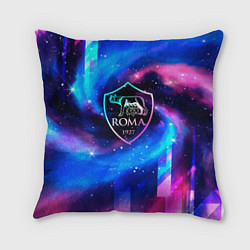 Подушка квадратная Roma неоновый космос, цвет: 3D-принт