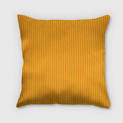 Подушка квадратная Жёлтый полосатый