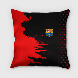 Подушка квадратная Barcelona краски спорт, цвет: 3D-принт