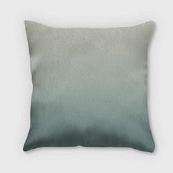 Подушка квадратная Серо-зелёный приглушённый градиент