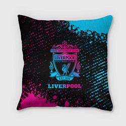 Подушка квадратная Liverpool - neon gradient