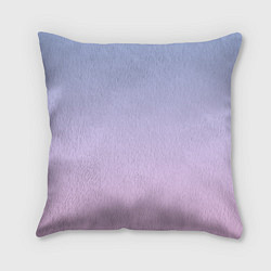 Подушка квадратная Градиент лавандовый, цвет: 3D-принт