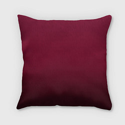 Подушка квадратная Градиент тёмный вишнёвый, цвет: 3D-принт