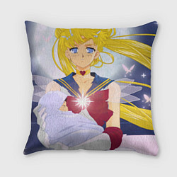 Подушка квадратная Sailor Moon Усаги Цукино и младенец