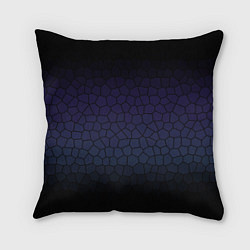 Подушка квадратная Чёрно-фиолетовый мозаика крупная