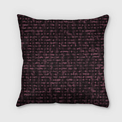 Подушка квадратная Мозаика тёмно-красный, цвет: 3D-принт