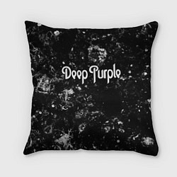 Подушка квадратная Deep Purple black ice, цвет: 3D-принт