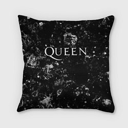 Подушка квадратная Queen black ice, цвет: 3D-принт