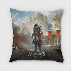 Подушка квадратная Assassins creed game poster, цвет: 3D-принт