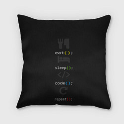 Подушка квадратная Будни программиста