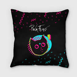 Подушка квадратная Pink Floyd - rock star cat, цвет: 3D-принт