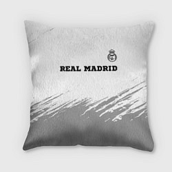 Подушка квадратная Real Madrid sport на светлом фоне посередине