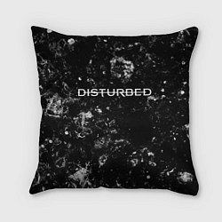 Подушка квадратная Disturbed black ice