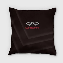 Подушка квадратная Cherry - logo, цвет: 3D-принт