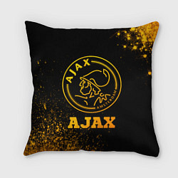 Подушка квадратная Ajax - gold gradient