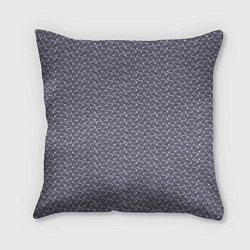 Подушка квадратная Серый ежевичный волнистые полосы, цвет: 3D-принт
