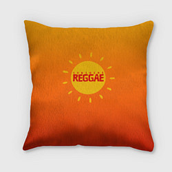 Подушка квадратная Orange sunshine reggae, цвет: 3D-принт