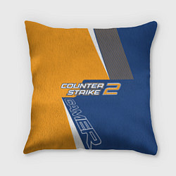 Подушка квадратная Total Counter-Strike 2, цвет: 3D-принт