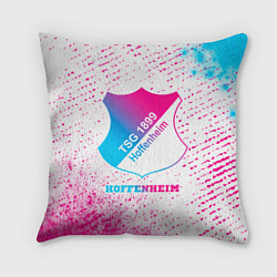 Подушка квадратная Hoffenheim neon gradient style