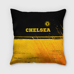 Подушка квадратная Chelsea - gold gradient посередине